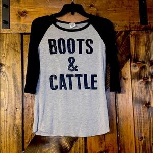 3/4 length sleeve tee